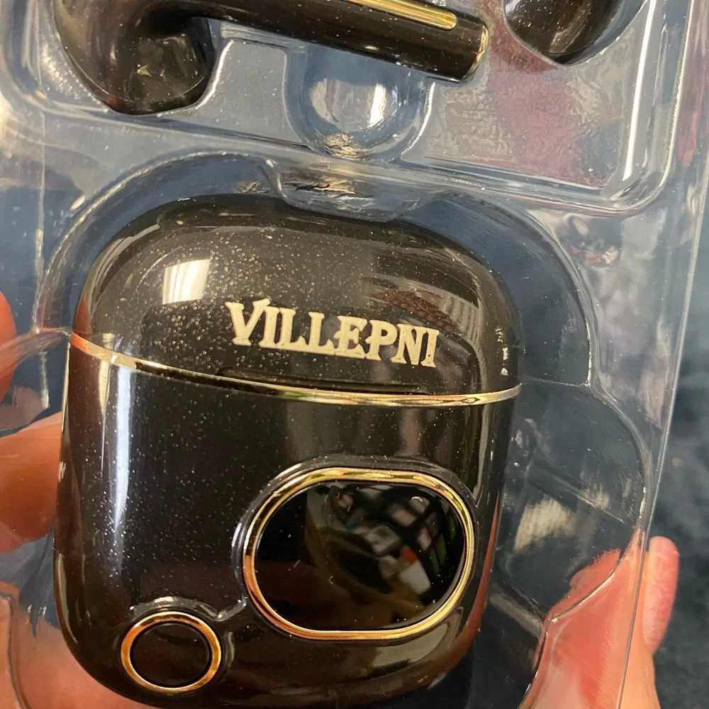 Black Wireless Earbuds with Charging Case